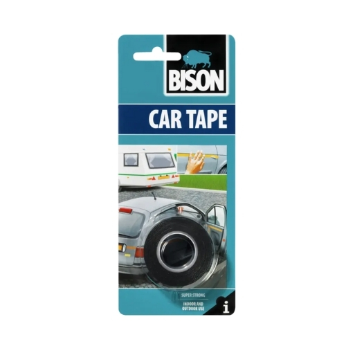 Car Tape Bison Двострана леплива лента за автомобили 1.5 m x 19 mm - Image 1