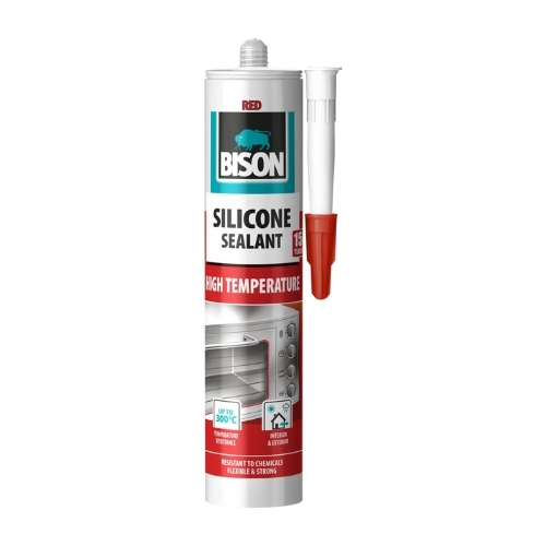 Silicone High Temp RED 280 ml Bison Силикон за Висока Температура 300°C Црвен 280 ml. - Image 1